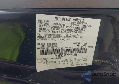 2009 Ford Focus Se from USA, damaged, VIN 1FAHP35N29W164838